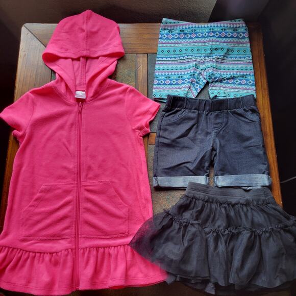 Girls size 4 Bundle of Clothing - Danskin Now, Joe Boxer, Okie Dokie, Slippers - Picture 5 of 8